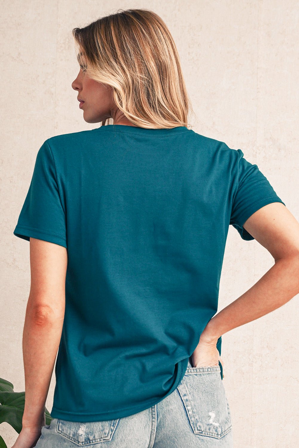 Versatile Round Neck Solid Tee - The Charming Petite