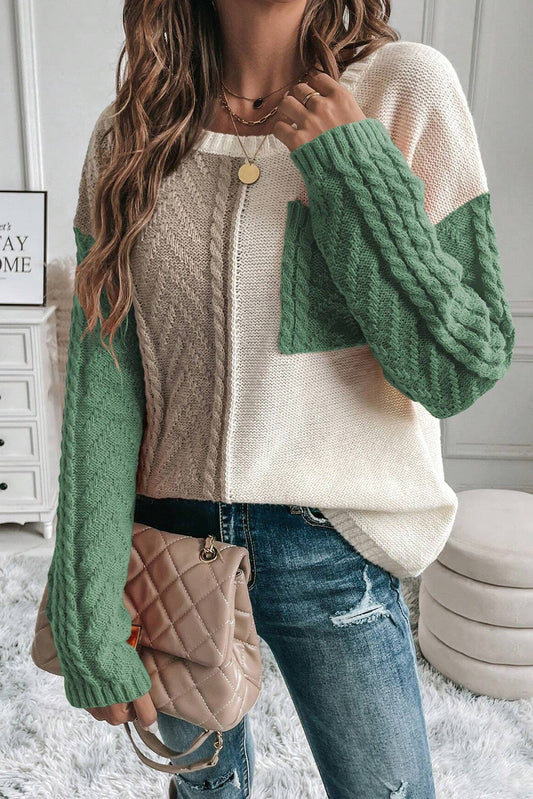 Trendy Colorblock Sweater for Modern Wardrobes