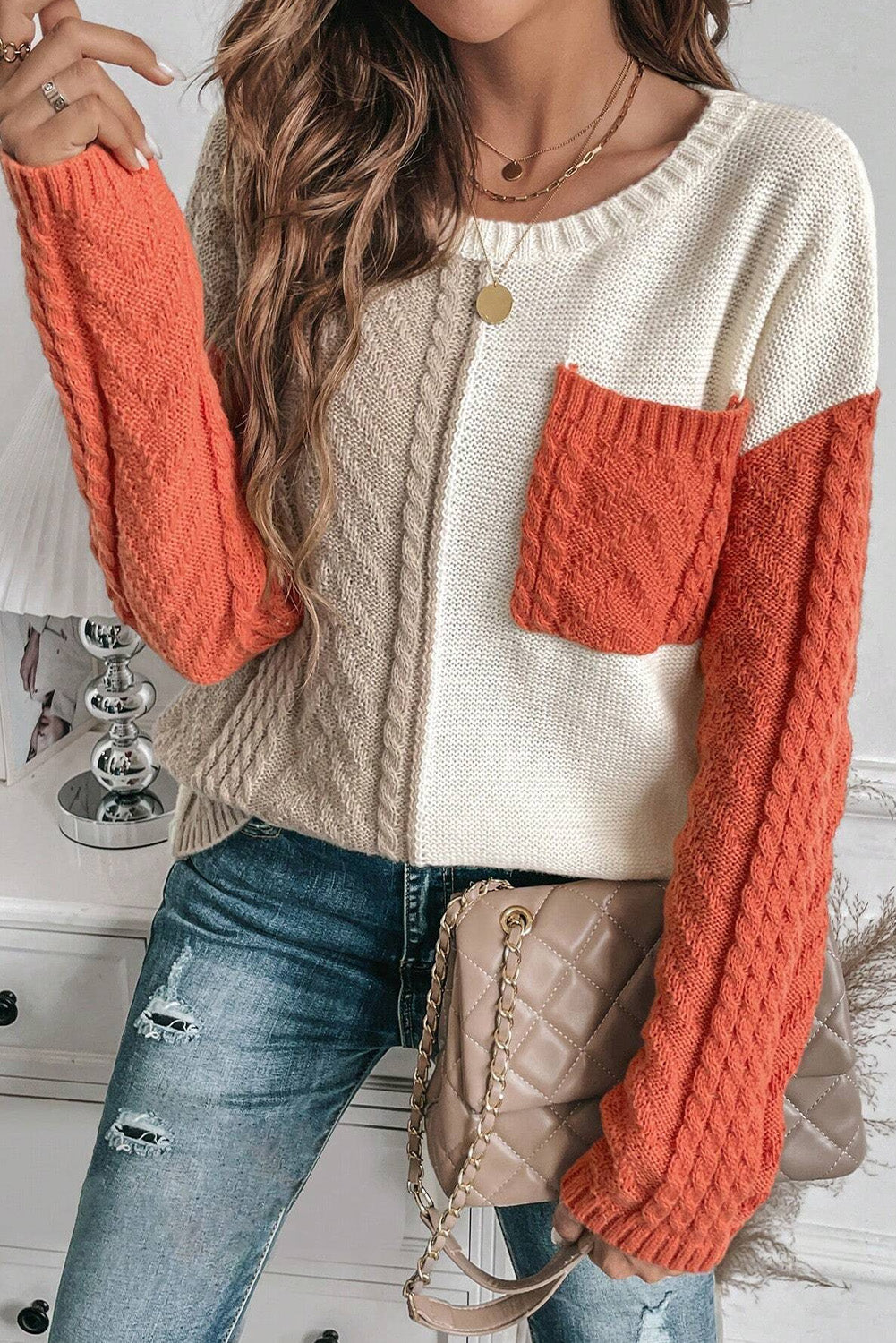Trendy Colorblock Sweater for Modern Wardrobes