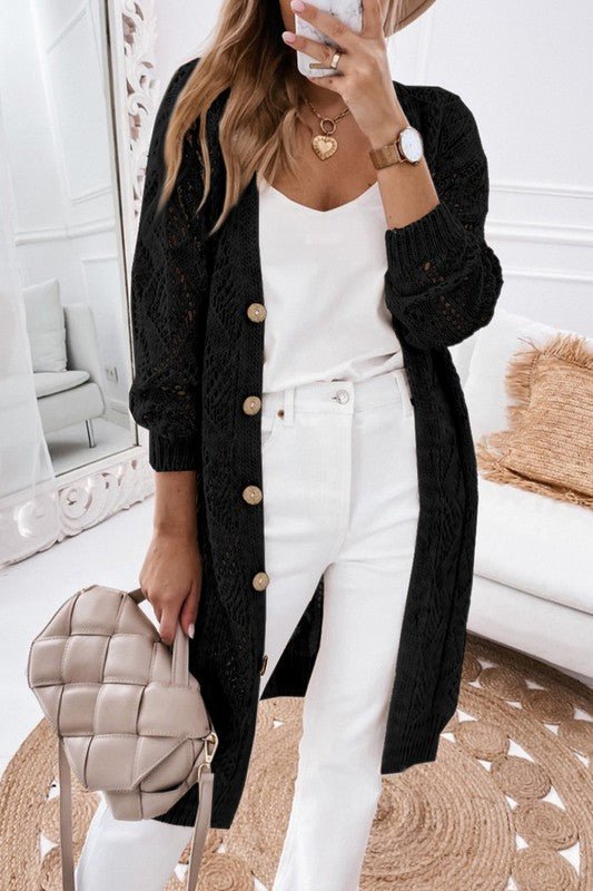 Timeless Eyelet Sweater: Comfort Meets Style - The Charming Petite