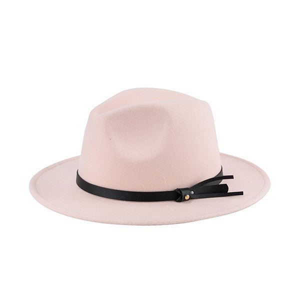 Classic Felt Fedora Top View- The Charming Petite